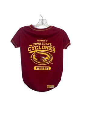 Iowa State Cyclones Dog Tshirt Size XL Pets First Red Fanwear